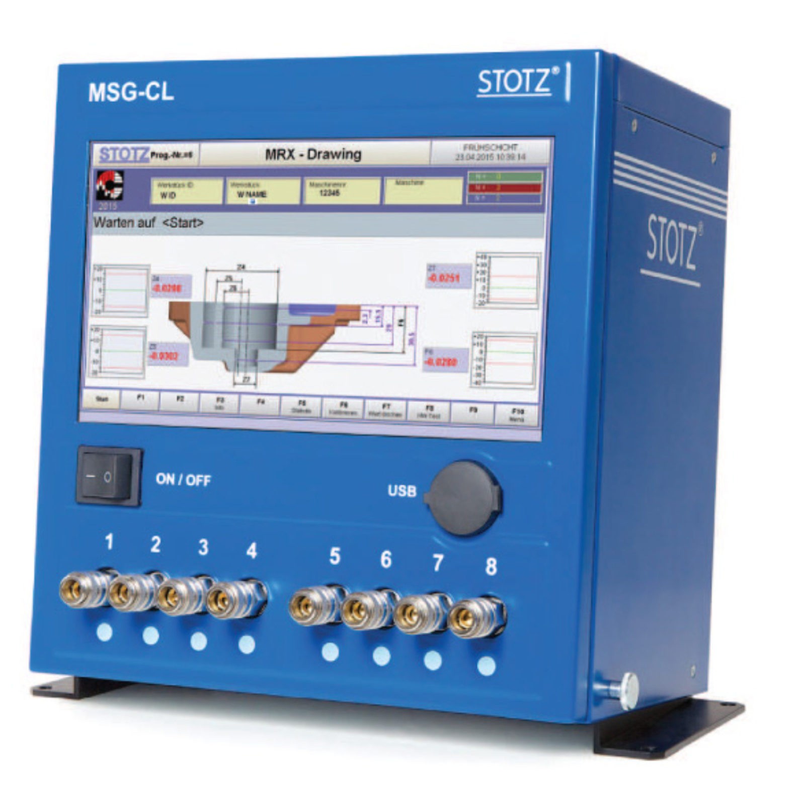 Stotz MSG-CL with 8 pneumatic channels